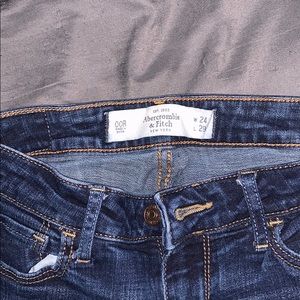 Abercrombie and Fitch skinny jeans.